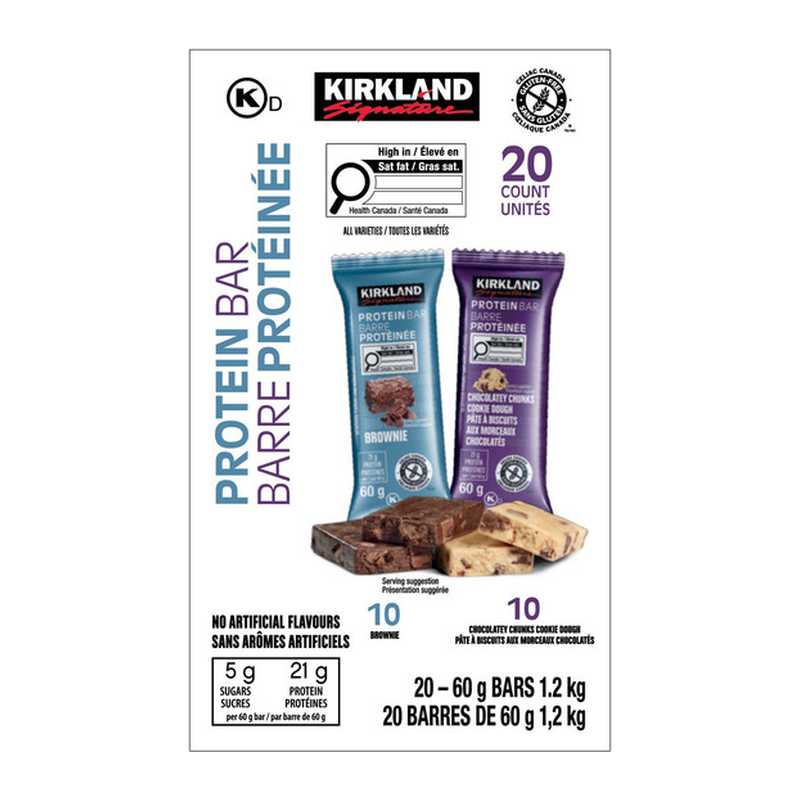 Kirkland Protein Bars Variety Pack 20 × 60 g
