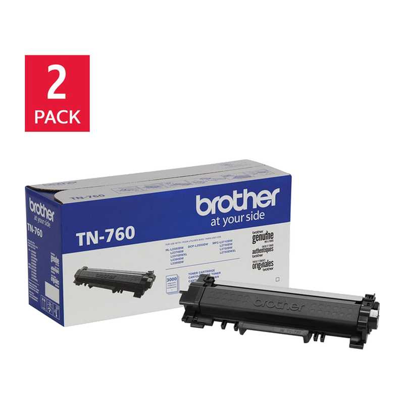 Brother Toner Tn760-K 2 pk