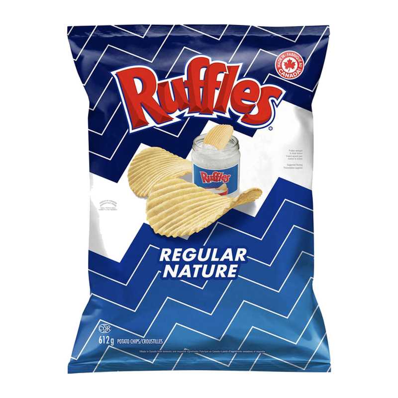 Ruffles Ripple Potato Chips Regular 612 g
