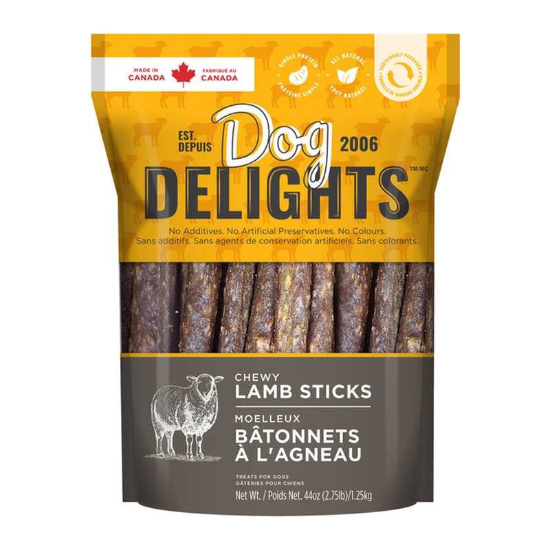 Dog Delights Chewy Lamb Sticks Dog Treats 1.25 kg