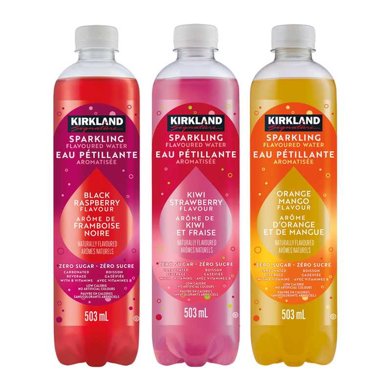 Kirkland Signature Sparkling Flavoured 24 × 503 mL