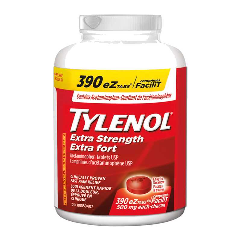 Tylenol Extra Strength Eztabs 390 pk