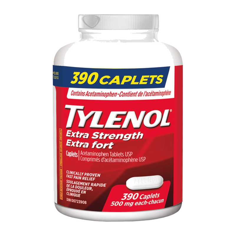 Tylenol Acetaminophen 500 MG Extra Strength 390 pk
